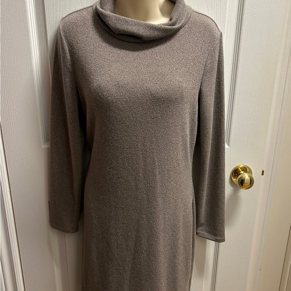 Banana Republic Taupe Relaxed Dress- Med -NWT